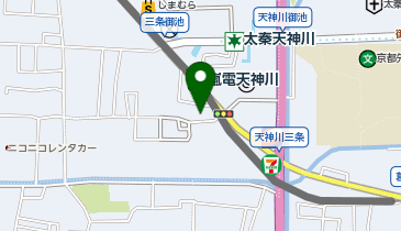 ブーブーパーク嵐電天神川駅前の地図画像