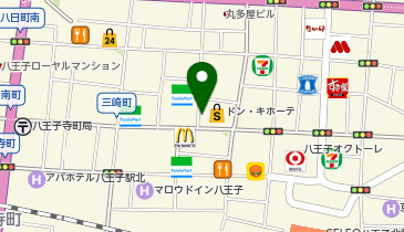 ドン・キホーテ西自転車駐輪帯の地図画像