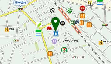 リクスタパーキング蕨中央駐輪場・駐車場の地図画像