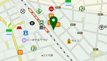 リクスタパーキング蕨駅東口駐輪場の地図画像