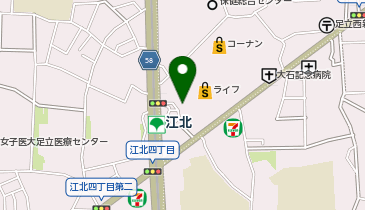 CCP江北駅前駐輪場の地図画像