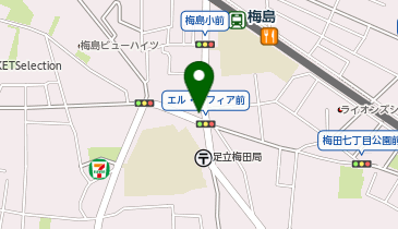 CCP梅島駐輪場の地図画像