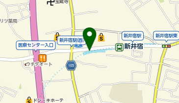 CCP新井宿駅西口第1駐輪場の地図画像