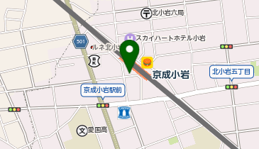 リクスタパーキング京成小岩駅前駐輪場の地図画像