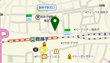 ちゃりぽーと我孫子駅前の地図画像