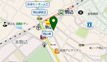 ちゃりぽーと駒込駅前の地図画像