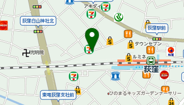 CYCLE DAICHI No.59 荻窪駅西口第二駐輪場の地図画像