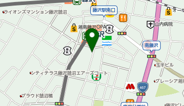 小田急百貨店お客様駐輪場の地図画像