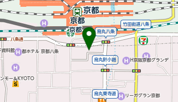 【バイク専用・大型可】Dパーキング京都駅南第1の地図画像
