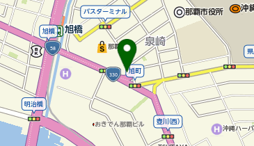 カフーナ旭橋A街区自転車専用駐輪場の地図画像