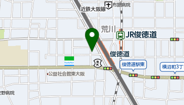 フルーツ自転車パーク俊徳道駅の地図画像