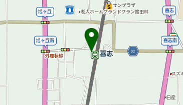 フルーツ自転車パーク近鉄喜志駅の地図画像