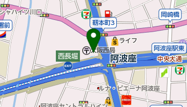 阪高ファインパーク 阿波座バイクの地図画像