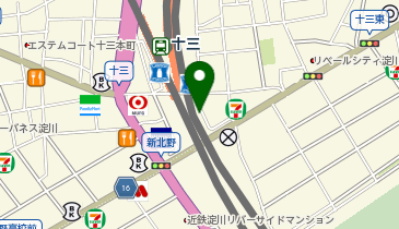 阪急エコステーション21十三の地図画像