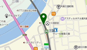 阪急エコステーション21三国Cの地図画像