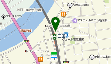阪急エコステーション21三国東の地図画像