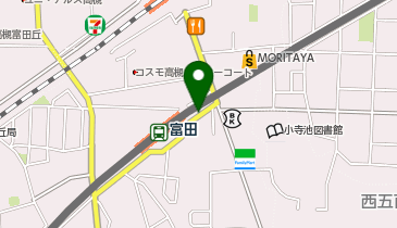 阪急エコステーション21富田の地図画像