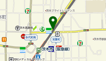 阪急駐輪センター 茨木北駐輪センターの地図画像