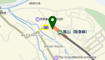 阪急エコステーション21嵐山の地図画像