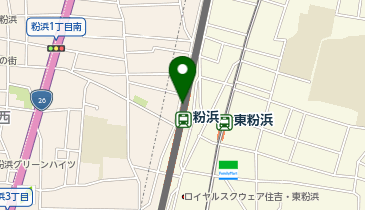 Cycle.com南海粉浜駅前駐輪場の地図画像