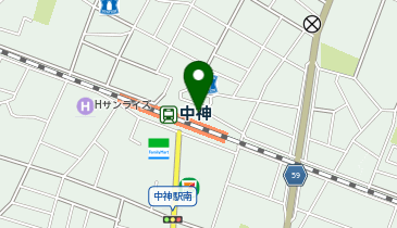 Parking in 中神駅前駐輪場の地図画像