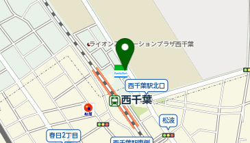Parking in 西千葉駅前駐輪場の地図画像