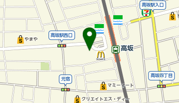 ちゃりん庫オアシス高坂駅西口の地図画像