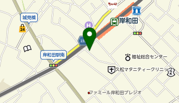 くるっとパーク南海岸和田駅前駐輪場の地図画像