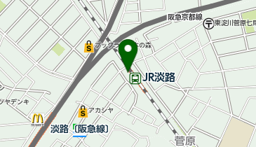 くるっとパークJR淡路駅駐輪場の地図画像