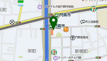 くるっとパーク門真市駅前駐輪場の地図画像