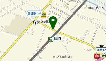 くるっとパーク南海鶴原駅前駐輪場の地図画像