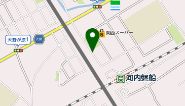 交野市河内磐船駅新北自転車駐車場の地図画像