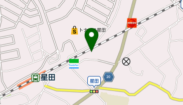交野市星田駅東自転車駐車場の地図画像