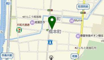 くるっとパーク花見小路新橋の地図画像