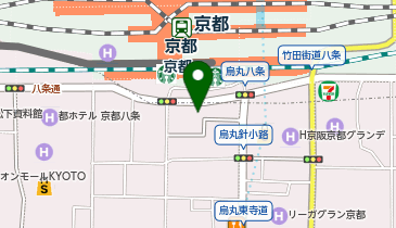 くるっとパーク京都駅八条口前駐輪場の地図画像