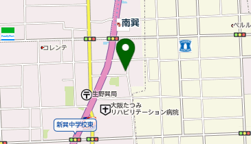 くるっとパーク南巽駅前駐輪場の地図画像