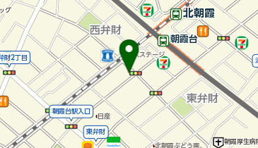 【駐輪場】リゾン朝霞東弁財No.2コインパーキングの地図画像