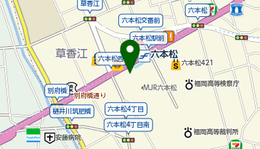 コインズ六本松の地図画像