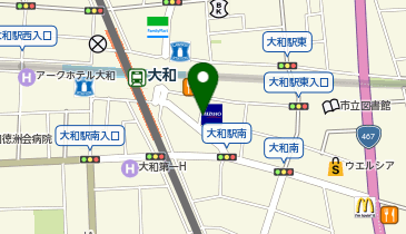 コインズ大和の地図画像