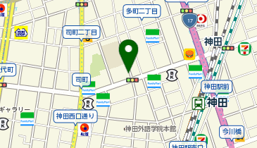 神田バイク第1駐車場の地図画像