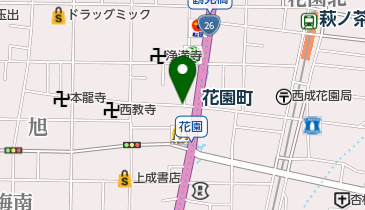 花園町駅前駐輪場の地図画像