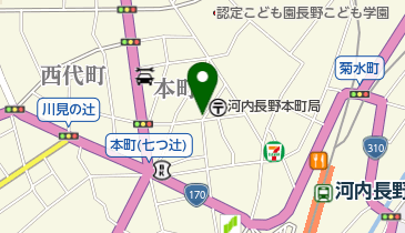 かわちながの本町パーキングの地図画像