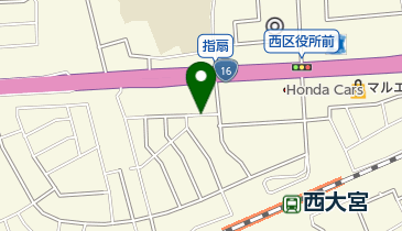 西大宮駅北口自転車駐車場の地図画像