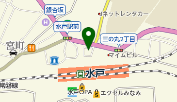 水戸駅北口レンタサイクルの地図画像