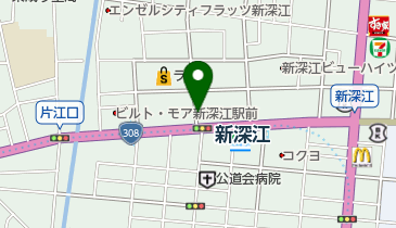 新深江駅神路駐輪場の地図画像