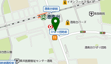 ココス横浜港南台店 駐輪場の地図画像