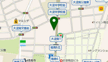 大淀南医療福祉総合施設駐輪場の地図画像