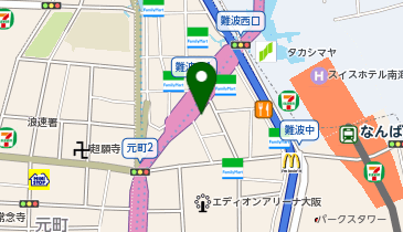 One Park難波中第4 バイクパークの地図画像