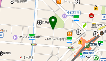 One Park厚木中町3丁目バイクパークの地図画像