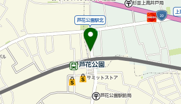 TOHTOサイクルパーク芦花公園の地図画像